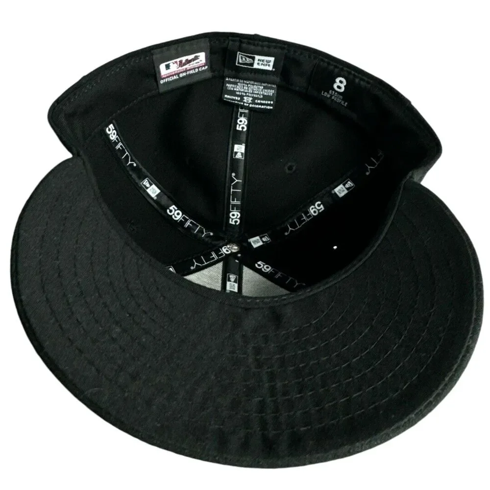 New Era Miami Marlins 59Fifty On-Field Fitted Hat Size 8 - Made in‎ USA